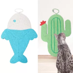 Podložka pro kočky s protiskluzovým a voděodolným sisalem - Malá ryba