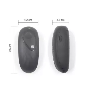 Přenosný odpuzovač psů s nastavitelnou ultrazvukovou frekvencí (šedý) TopTechnology