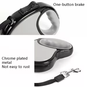 Automatické vodítko pro psy 5m (šedé) - přenosné TopTechnology Automatické vodítko pro psy 5m (šedé) - přenosné TopTechnology