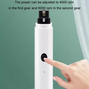 Pet Fully Automatic Nail Grinder with LED Light - 2nd Generation White TopTechnology