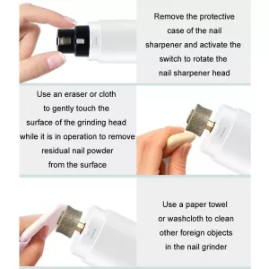 Pet Fully Automatic Nail Grinder with LED Light - 2nd Generation White TopTechnology