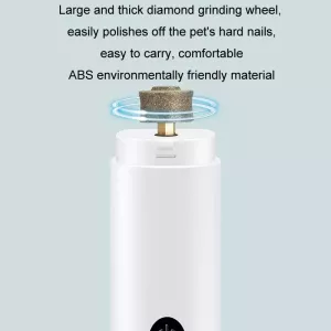Pet Fully Automatic Nail Grinder with LED Light - 2nd Generation White TopTechnology