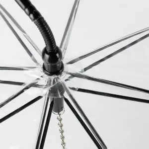 Průhledný deštník pro psy - nastavitelné vodítko na procházky za deště TopTechnology