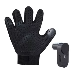 Šamponovací rukavice pro kočky s postřikovačem (černé)