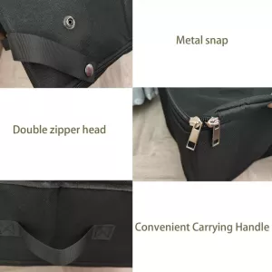 Skládací taška na stelivo - přenosný cestovní box pro kočky (černý) TopTechnology Skládací taška na stelivo - přenosný cestovní box pro kočky (černý) TopTechnology