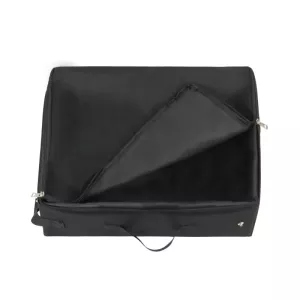 Skládací taška na stelivo - přenosný cestovní box pro kočky (černý)