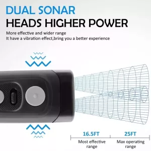 Ultrazvukový odpuzovač psů Stop Barker - trenér pro domácí zvířata (černý) TopTechnology Ultrazvukový odpuzovač psů Stop Barker - trenér pro domácí zvířata (černý) TopTechnology