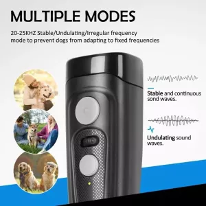 Ultrazvukový odpuzovač psů Stop Barker - trenér pro domácí zvířata (černý) TopTechnology Ultrazvukový odpuzovač psů Stop Barker - trenér pro domácí zvířata (černý) TopTechnology