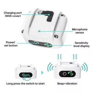 Voděodolný vibrační obojek pro psy Pet Training Smart Bark Stopper (černý) TopTechnology Voděodolný vibrační obojek pro psy Pet Training Smart Bark Stopper (černý) TopTechnology