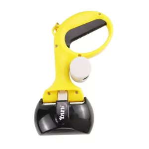 Přenosný sběrač zvířecího odpadu s odpadkovým sáčkem (černý)