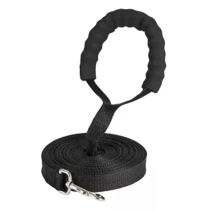 2.5cm x 3m Vodítko pro psy - Sledovací obojek s prodloužením (černé)