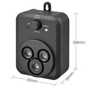 Ultrazvukový odpuzovač štěkajících psů - venkovní bezhlučný automatický repelent (G3)