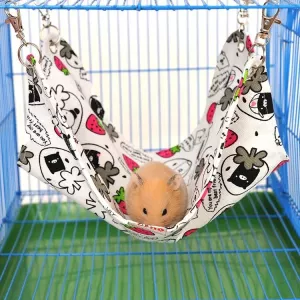 Pet Canvas Hammock - Teplý a pohodlný hamak pro kočky a malé hlodavce, 33x30 cm, náhodná barva