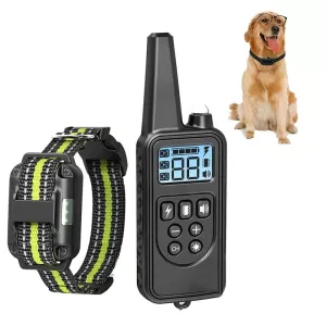 Bark Stopper Pet Supplies Obojek s Dálkovým Ovládáním pro Výcvik Psů, Styl: 880-1 Zelený