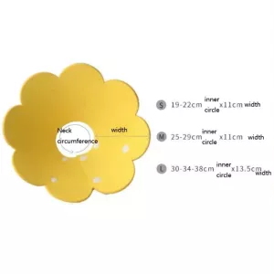 Obojek pro domácí zvířata EVA houbový, neoděruvzdorný sterilizační, velikost M 22-27cm (oranžový) TopTechnology