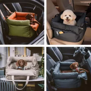 Odnímatelný a pratelný pet bed pro auta, voděodolný a odolný proti kousání, 50x45x40cm (zelený) TopTechnology Odnímatelný a pratelný pet bed pro auta, voděodolný a odolný proti kousání, 50x45x40cm (zelený) TopTechnology