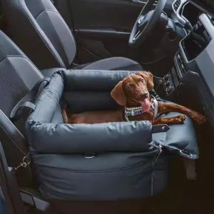 Odnímatelný a pratelný PU voděodolný pelíšek pro domácí zvířata, velikost: 50x45x40cm (tmavě modrý)