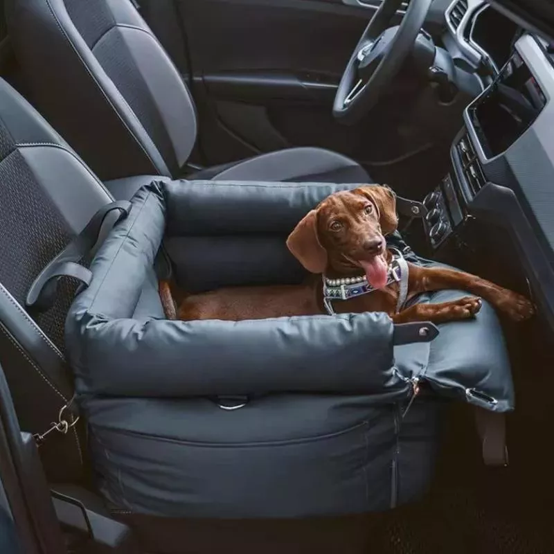 Odnímatelný a pratelný PU voděodolný pelíšek pro domácí zvířata, velikost: 50x45x40cm (tmavě modrý) TopTechnology