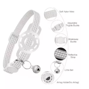 Sledovací obojek pro kočky s GPS lokátorem S10 pro iOS a Android (Růžový + Černý) TopTechnology