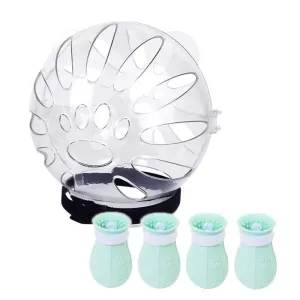 Obojek pro kočky Cat Space Hood Anti-Bite + druhá generace krytu nohou, barva: malá světle zelená TopTechnology