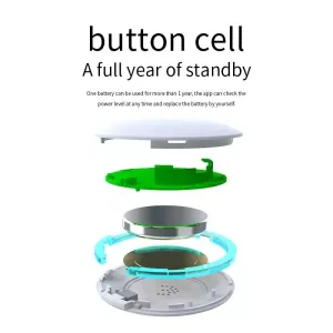 Mini Pet Smart Anti-lost Device Portable GPS Locator Bluetooth Tracker (Bílý) TopTechnology