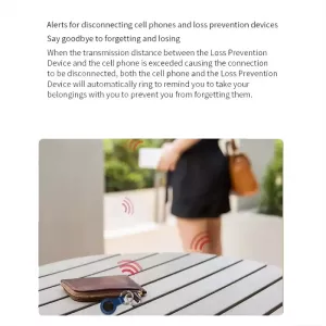 Mini Pet Smart Anti-lost Device Portable GPS Locator Bluetooth Tracker (Bílý) TopTechnology