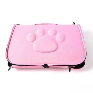 Přenosná prodyšná skládací taška pro domácí zvířata – Kočky a psi, rozměr: 43×25×26 cm (zelená) TopTechnology