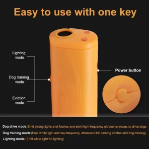 3 v 1 (Výcvik psa, Odpuzování psů, Osvětlení) (Žlutý) TopTechnology 3 v 1 (Výcvik psa, Odpuzování psů, Osvětlení) (Žlutý) TopTechnology