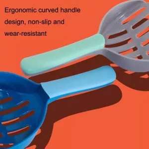 Lopatka na kočičí stelivo - nástroj na úklid exkrementů (šedá + zelená) TopTechnology