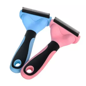 Nerezový kartáč pro domácí mazlíčky - dvoustranný, čistící na vlasy, velikost: malá (modrá) TopTechnology