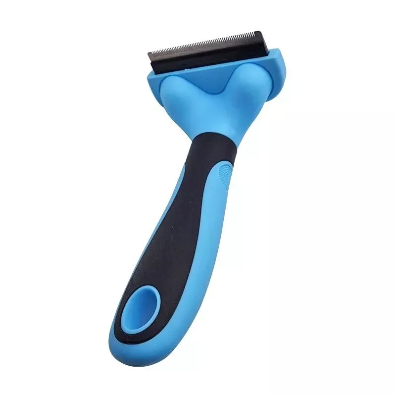 Nerezový kartáč pro domácí mazlíčky - dvoustranný, čistící na vlasy, velikost: malá (modrá) TopTechnology