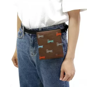 Pet Training Bag Outdoor Snack Bag Dog Food Waist Bag (Hnědá)