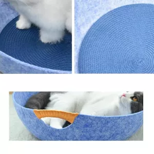 Univerzální plstěné hnízdo pro domácí mazlíčky - pelíšek pro kočky (růžový) TopTechnology Univerzální plstěné hnízdo pro domácí mazlíčky - pelíšek pro kočky (růžový) TopTechnology