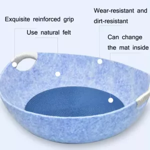 Univerzální plstěné hnízdo pro domácí mazlíčky - pelíšek pro kočky (růžový) TopTechnology Univerzální plstěné hnízdo pro domácí mazlíčky - pelíšek pro kočky (růžový) TopTechnology