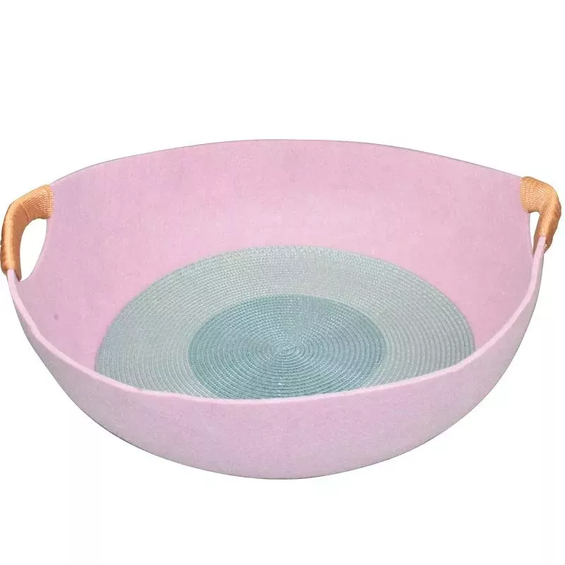 Univerzální plstěné hnízdo pro domácí mazlíčky - pelíšek pro kočky (růžový) TopTechnology