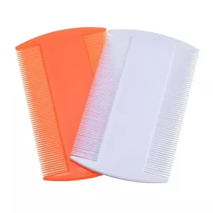 4 kusy dvojstranný hřeben pro domácí zvířata - psí a kočičí kartáč (bílý) TopTechnology