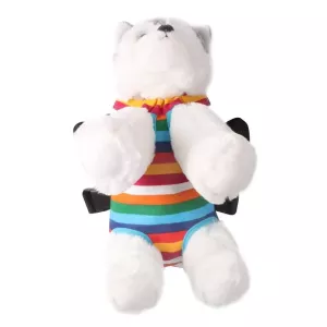 Cestovní přenosný batoh pro domácí zvířata, velikost M (duhový pruh) TopTechnology