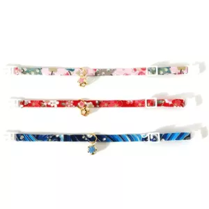 Nastavitelný obojek pro domácí mazlíčky s květinovým motivem, cca 17-32cm (Růžový) TopTechnology