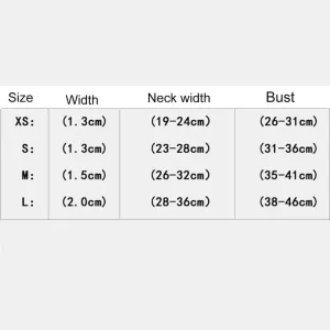 Obojek pro psy s krystalovými kameny, měkký, prodyšný - Velikost M (červený) TopTechnology