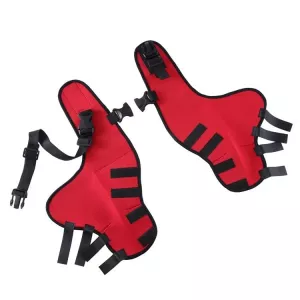 Ochranný kryt na nohu pro psy, chirurgická zranění, velikost M (červený) TopTechnology