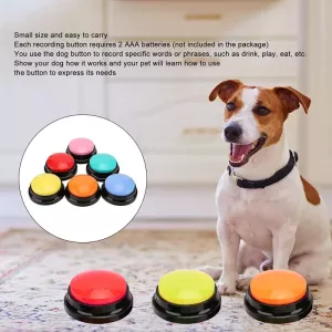 Pet Communication Button pro psy - nahrávací model (tmavě modrý) TopTechnology