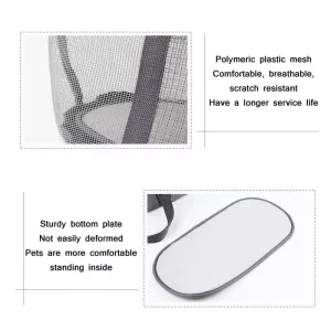 Pttie Baggie Panoramic Prodyšná Taška pro Psy (0901C Šedá + Oranžová) TopTechnology