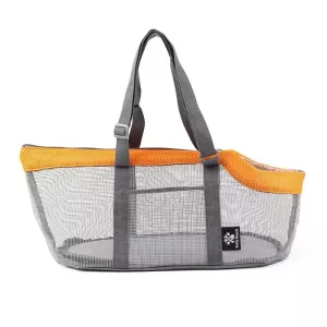 Pttie Baggie Panoramic Prodyšná Taška pro Psy (0901C Šedá + Oranžová) TopTechnology