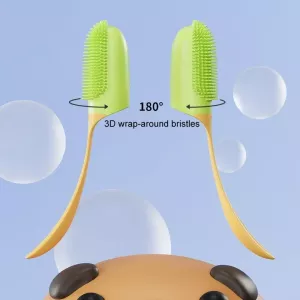 Zubní kartáček pro psy a kočky s rukojetí (bílý) TopTechnology