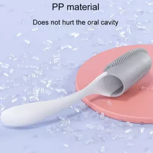 Zubní kartáček pro psy a kočky s rukojetí (bílý) TopTechnology