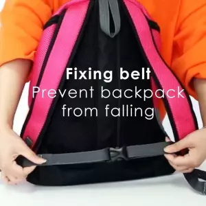 Batoh pro psy Outdoor s přední kapsou a dvěma popruhy, velikost S (černý) TopTechnology