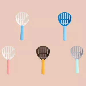 Pet Cat Litter Shovel - Nástroj na čištění kočičího záchodu (Hnědá + Oranžová) TopTechnology