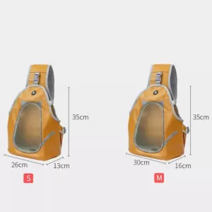 TAILUP Taška pro psy na rameno, skládací kožená taška, vel. S (světle šedá) TopTechnology
