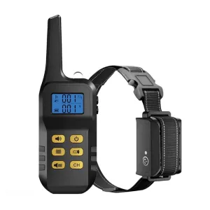 Automatický zastavovač štěkání - elektronický obojek pro výcvik psa (žlutý, pro jednoho psa) TopTechnology