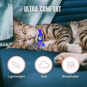 Vodotěsný ochranný obal pro AirTag na obojek pro domácí mazlíčky (černý) TopTechnology